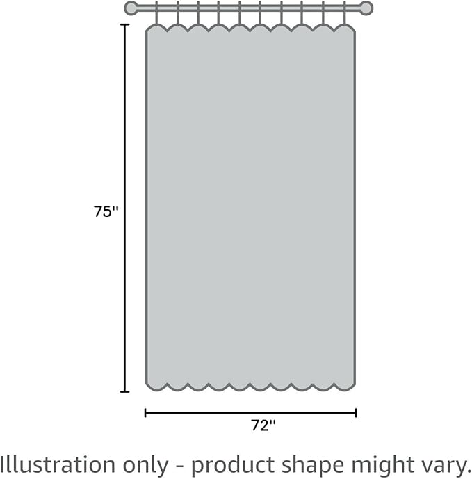 YellyHommy No Hook Shower Curtain with Snap in Liner Set Less Time Beige Waffle Shower Curtain for Bathroom 75" L x 72" W