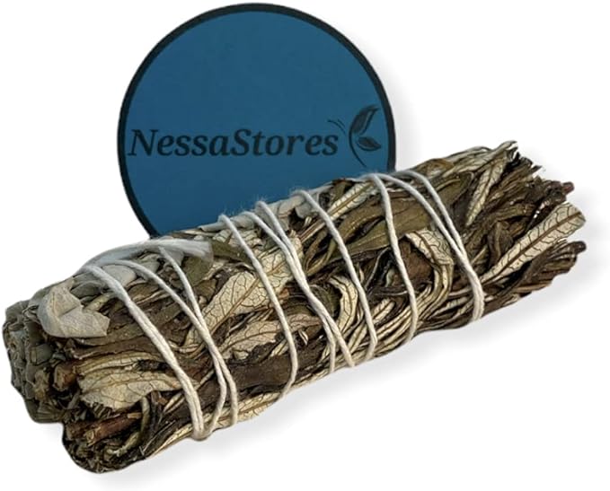 NESSASTORES - White Sage + Yerba Santa Smudge Stick Incense 4" Bundle #JC-152 (3 pcs)