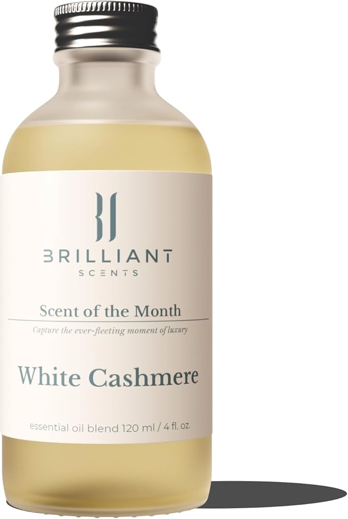 Brilliant Scents White Cashmere Scent | Cloudberry, Heliotrope, Violet Leaf | Inspired by: The Flamingo Las Vegas | Luxury Home & Business Scent | Fragrance Oil | 120ML
