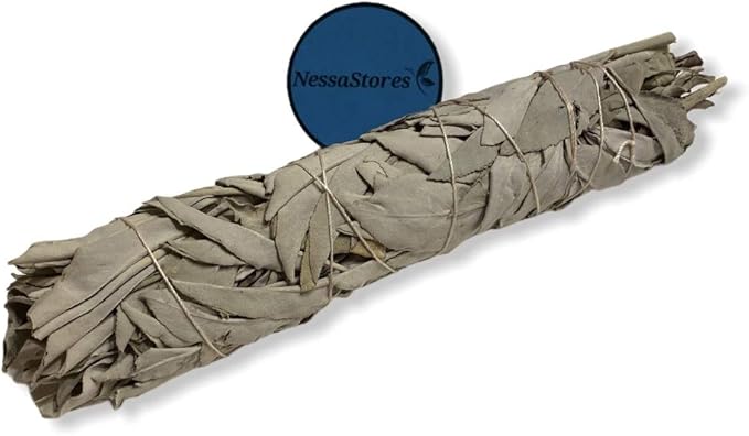 NESSASTORES - California White Sage Smudge Stick Incense 8"-9" Bundle #JC-010 (7 pcs)