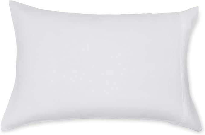 Amazon Basics King Pillow Cases Set of 2 - Lightweight, Super Soft Easy Care Microfiber, Bright White, 40" L x 20" W, Pillows Not Included