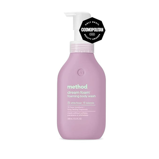 Method Dream Foam, Foaming Body Wash, White Flower + Tuberose, 13.5 oz