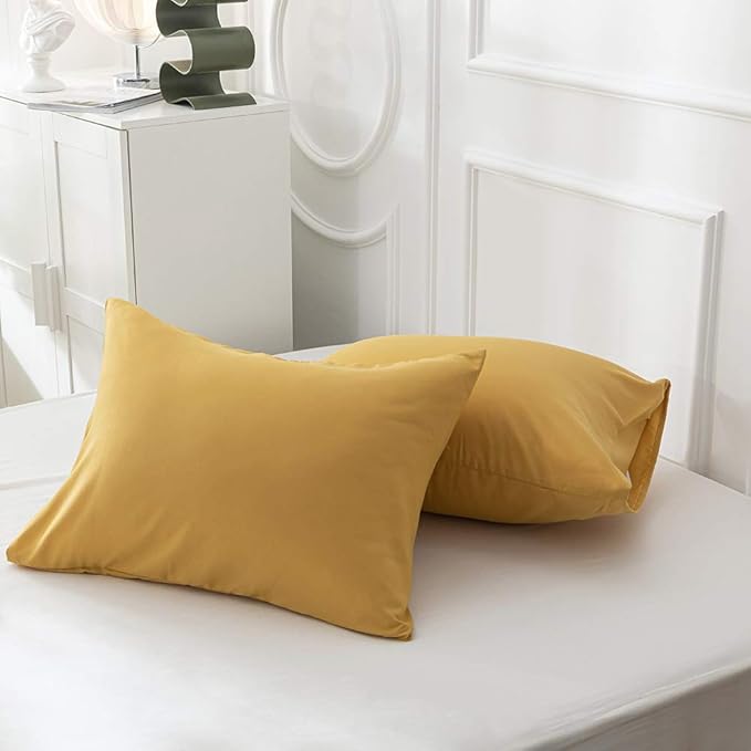 Cottonight Mustard Yellow Comforter Sets Queen Dark Yellow Comforter Full Lightweight Cozy Mustard Bedding Comforter Sets Ginger Yellow Blanket Quilts Soft Comfy for Women Men Adults Teens