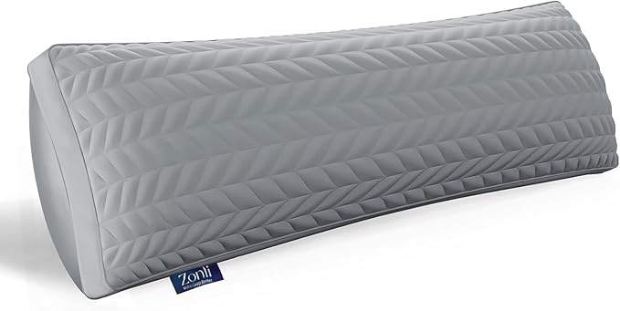 Zonli Memory Foam Body Pillow for Adults, Long Pillow for Bed, Firm Body Pillow for Side Sleeper, Fluffy Quilted Full Length Body Pillows Large -20x54 inch, Grey