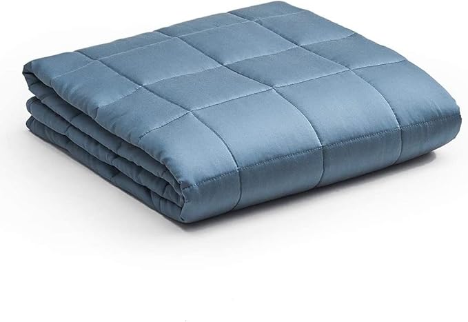 HomeSmart Cooling Weighted Blanket Queen Size 50 lbs, Designed with Hi-Tek Stay Cool Fabric On Both Sides of The Blanket, Machine Washable, Very Heavy