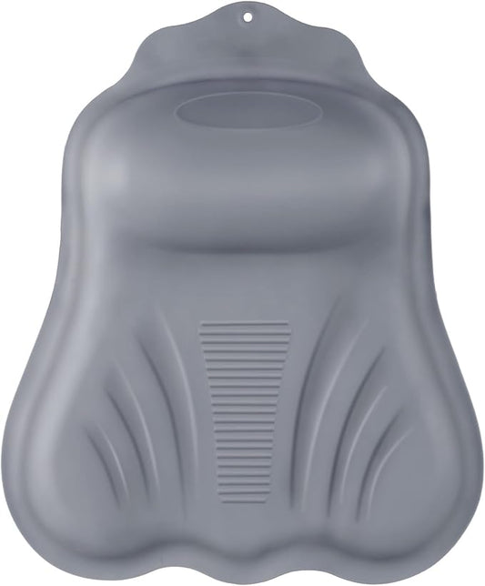 Goowin Bath Pillows for Tub, New Generation Skin-Friendly Silicone Bath Pillow, Luxury Bathtub Pillow for Head and Neck, Powerful Suction Tub Pillow for Bathtub with Inflatable Airbag (Grey)
