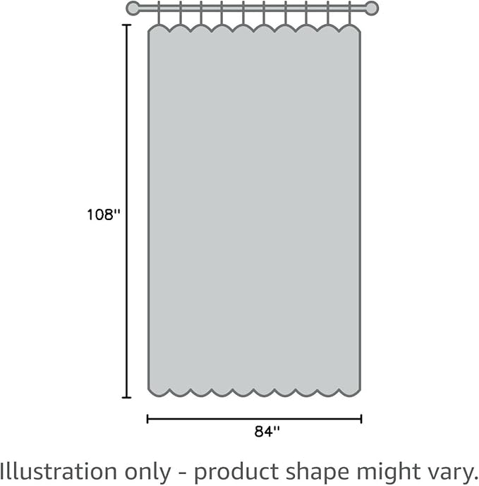 Barossa Design Extra Wide and Extra Long Waffle Weave Shower Curtain 108 x 84 inch, 230 GSM Heavy Fabric No Blowing, Water Repellent, Washable, Spa, White, 18 Holes