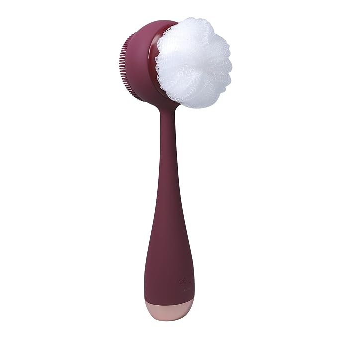 PMD Clean Body - Smart Body Cleansing Device with Silicone Brush & Three Interchangeable Attachments - Waterproof - SonicGlow Vibration - Cleanse, Exfoliate, & Massage Body