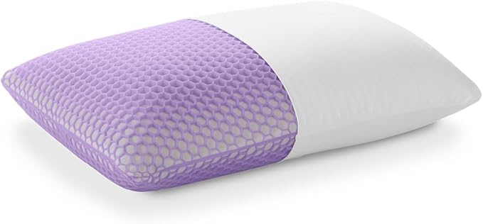 Purple Harmony Pillow - Standard - Medium, Greatest Pillow Ever Invented, 360º Hex Grid & Talalay Latex Core - No Pressure Support, Stays Cool, Luxurious Comfort