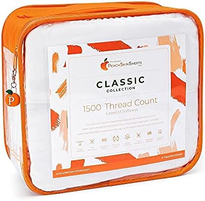 PeachSkinSheets Night Sweats: The Original 1500TC Soft King/Cali King Duvet Cover Set Brushed Silver