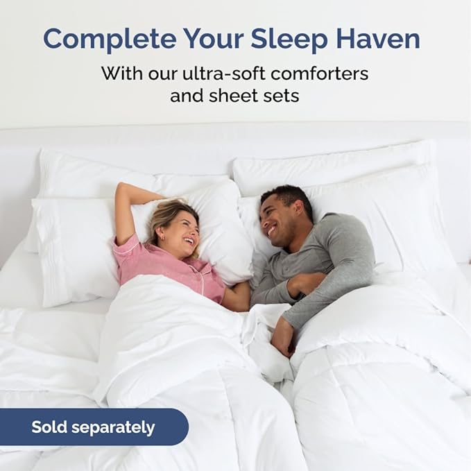 Wrap Around Dust Ruffle Bed Skirt - Beige - for Full Size Beds w/ 16 Inch Drop - Easy Fit Elastic Strap - Adjustable Pleated Bedskirt w/Brushed Fabric, Wrinkle & Fade Free Women, Men, Kids & Teens