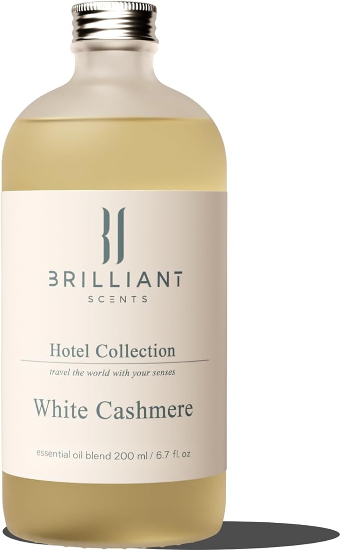 Brilliant Scents White Cashmere Scent | Cloudberry, Heliotrope, Violet Leaf | Inspired by: The Flamingo Las Vegas | Luxury Home & Business Scent | Fragrance Oil | 200ML