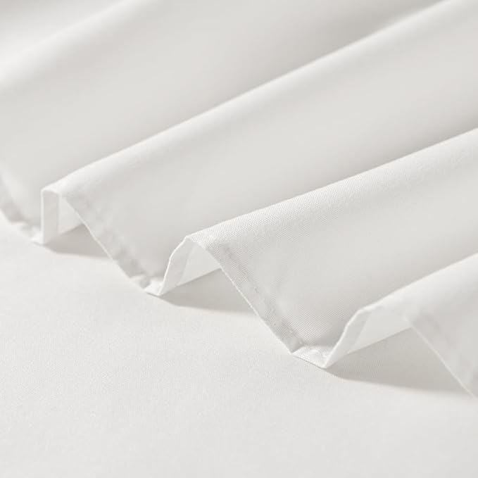 Ivory Bed Skirt King Size Ruffled Bed Skirt with Split Corners, King Bed Skirt 14 Inch Drop, King Size Bed Skirt Ivory for Ruffled Bed Skirt with Split Corners, Bed Skirt King Size