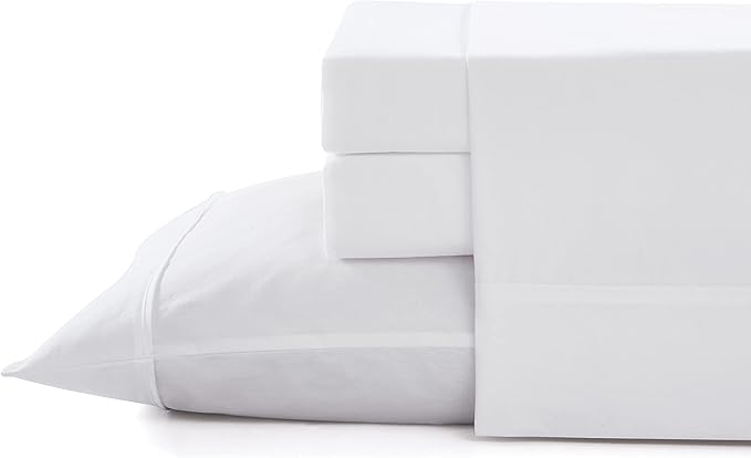 Tommy Bahama - Queen Sheets, Organic Cotton Bedding Set, Softens with Each Wash (TB T200 White, Queen)