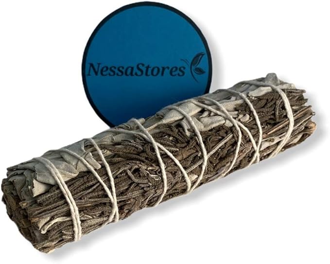 NESSASTORES - White Sage + Lavender Smudge Incense 5" Bundle #JC-182 (3 pcs)