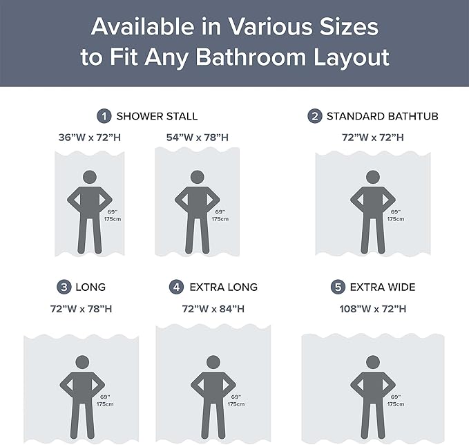 Madison Park Spa Waffle Shower Curtain Pieced Fabric Extra Long Premium Spa Quality Modern Shower Curtains for Bathroom, Tall 72x84, Indigo Blue