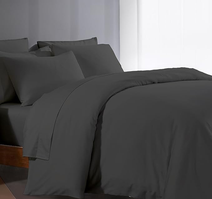 King/California King Duvet Cover 1000 Thread Count 100% Egyptian Cotton Long Staple Quilt Cover King Size, Silky Soft, Breathable with Hidden Zipper Closure 1 Piece Duvet Cover (Elephant Grey)