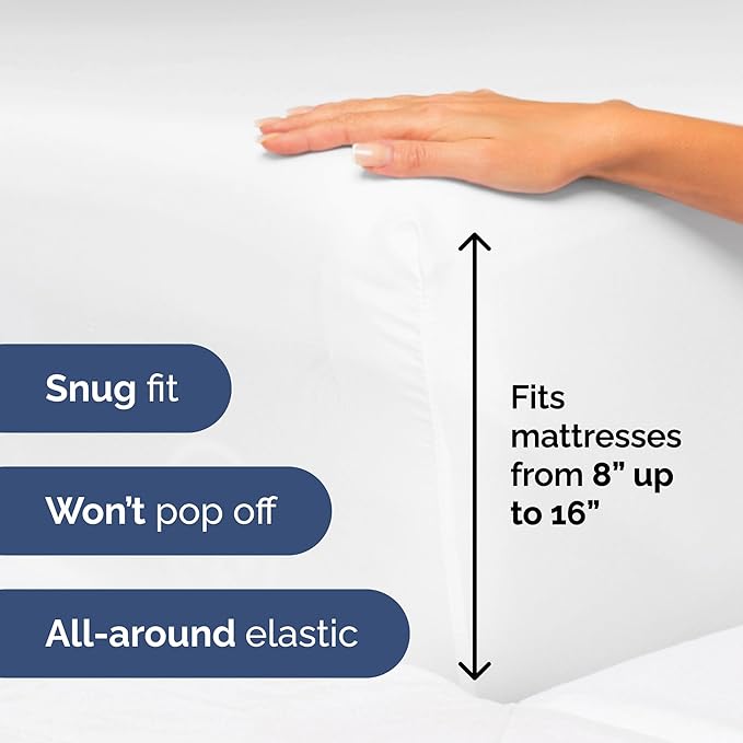 Twin Size 3 Piece Sheet Set - Extra Soft, Breathable And Cooling Sheets - Hotel Luxury Durable Bed Sheets for Women & Men - Deep Pockets, Easy-Fit & Wrinkle-Free - Bright White Oeko-Tex