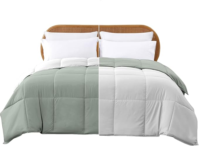 Modern Threads Down Alternative Reversible Comforter White/Gray King