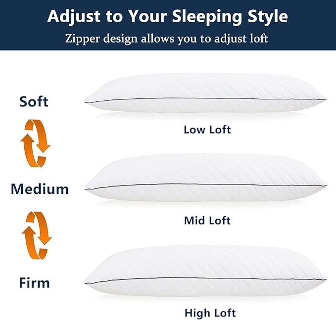 Body Pillow, Memory Foam Body Pillows for Adults Sleeping, Long Pillow for Bed, Big Large Firm Full Body Pillow for Side Sleeper, 20x54 Inch, White