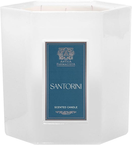 Antica Farmacista Three-Wick Candle - Decorative Home Candle - Long-Lasting & Premium Scented - Luxury Gift - Santorini, 25 oz