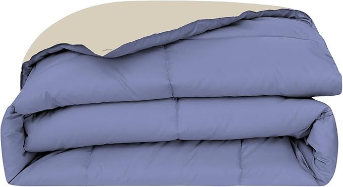 Modern Threads Down Alternative Reversible Comforter Blue/Cream Twin