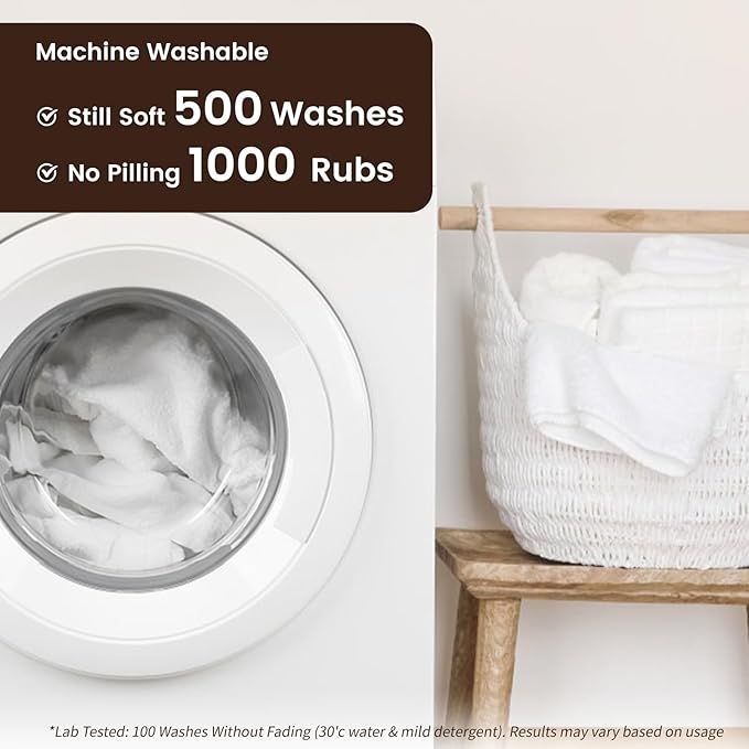 SEMAXE 100% Cotton Washcloths for Bathroom - 24 Pack, Quick-Dry Face Towels with Hanging Loop, Highly Absorbent and Soft, 13x13 Inch, Yellow | Blue | Grey | White