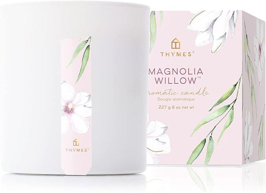 Thymes Aromatic Candle - Magnolia Willow - 8.0 Oz