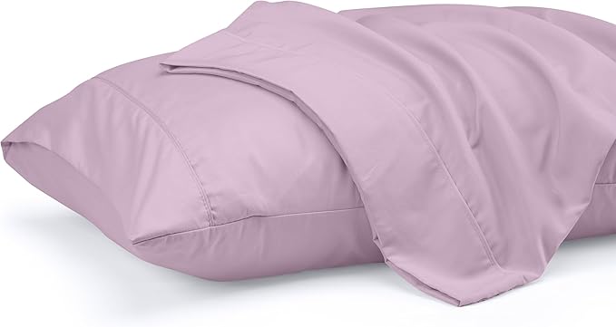 Pillow Covers by Utopia Bedding - King Size 2-Pack – Soft Brushed Microfiber – Perfect for Hospitals, Hotels, Guest Rooms – Oeko-TEX Certified, 20x40 Inches (Lavender)