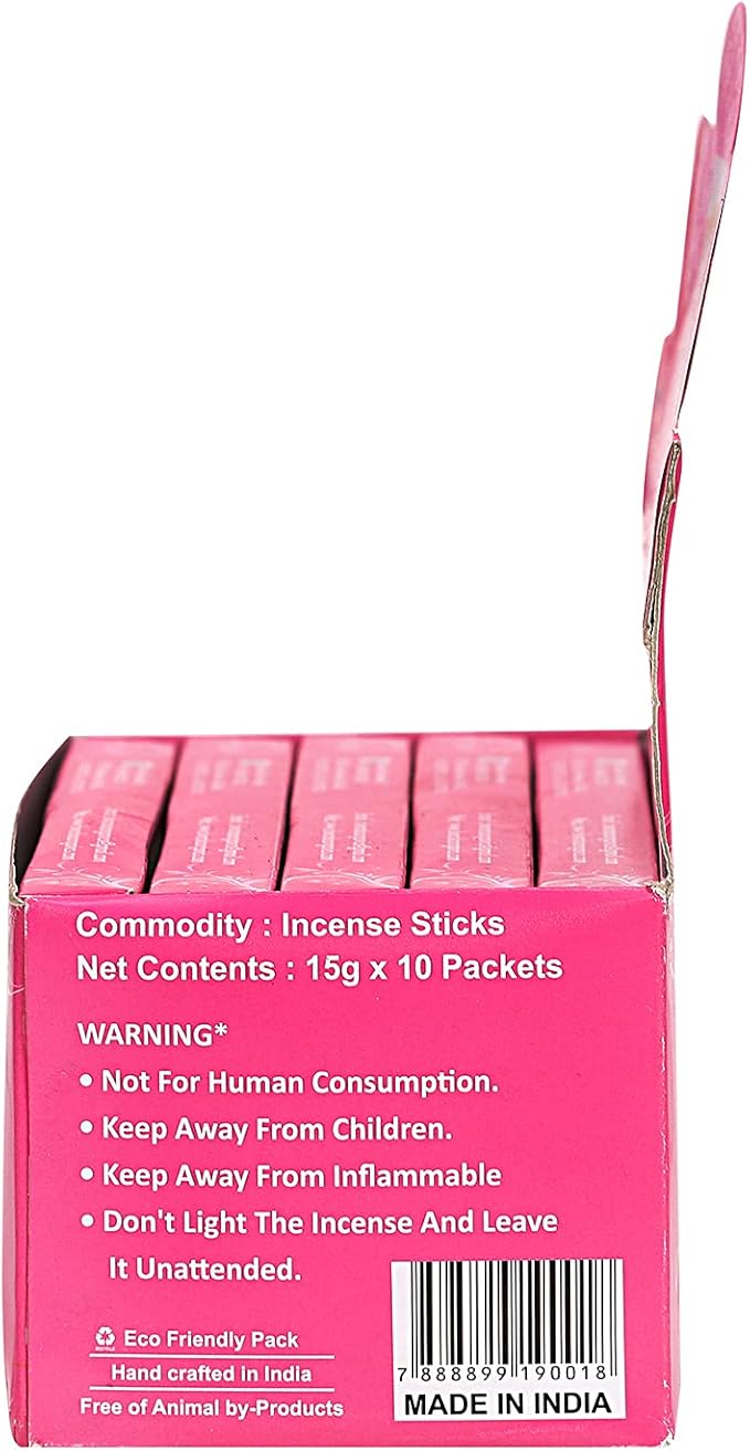 Dwaraka - Incense Sticks - Rose, 100 Sticks, All Natural, Chemical Free