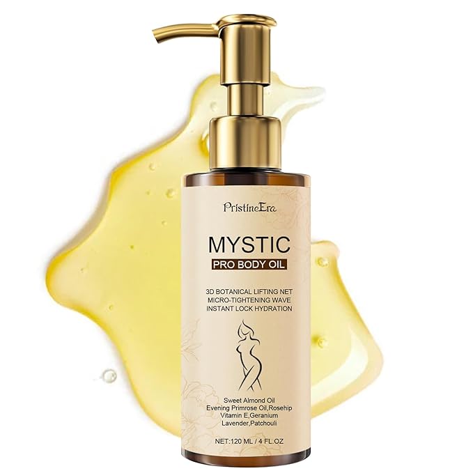 Mystic Body Firming Oil Deep Lasting Hydration and Firming Skin for Full Body Skin Tightening Body Oil After Shower 4.23 fl oz (Citrus)