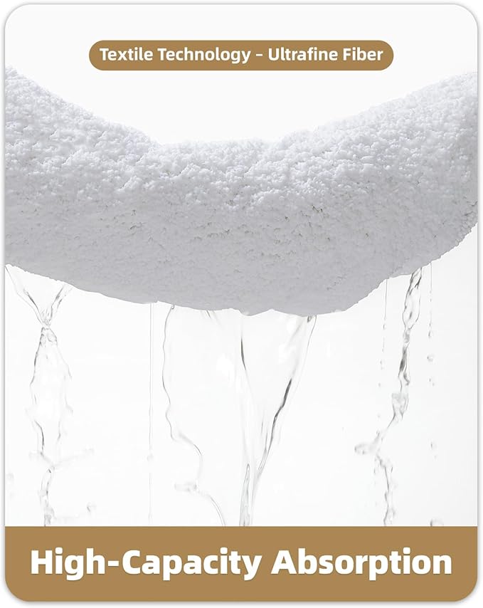 Color&Geometry White Large Bathroom Rugs, Absorbent, Non Slip, Soft, Washable, Quick Dry, 24"x36" Bath Mats for Bathroom, Microfiber Bath Rug Shower Mat