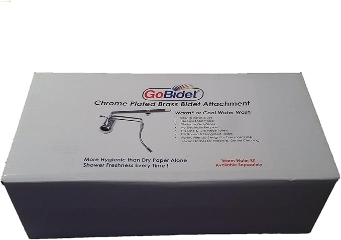 GoBidet 2003C ALL METAL Bidet Attachment in Beautiful Chromed Finish