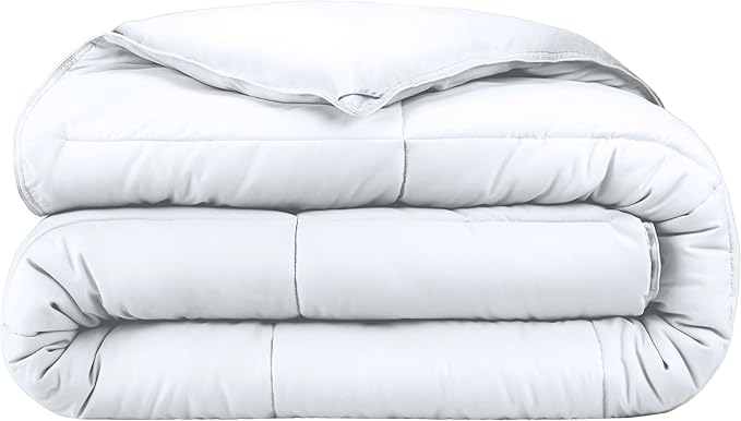 Bare Home Duvet Insert Comforter - Oversized King - Goose Down Alternative - Ultra-Soft - Premium 1800 Series - All Season Warmth - Bedding Comforter (Oversized King, White)