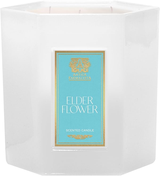 Antica Farmacista Three-Wick Candle - Decorative Home Candle - Long-Lasting & Premium Scented - Luxury Gift - Elderflower, 25 oz