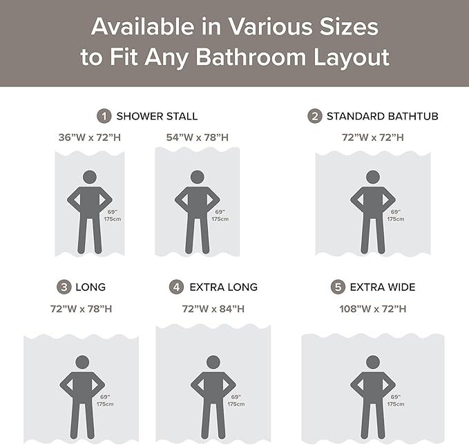 Madison Park Shower Curtain, Waffle Weave, Pieced Design Fabric Shower Curtain with 3M Scotchgard Moisture Management, Premium Spa Quality Modern Shower Curtains for Bathroom, Tall 72"x84" Taupe