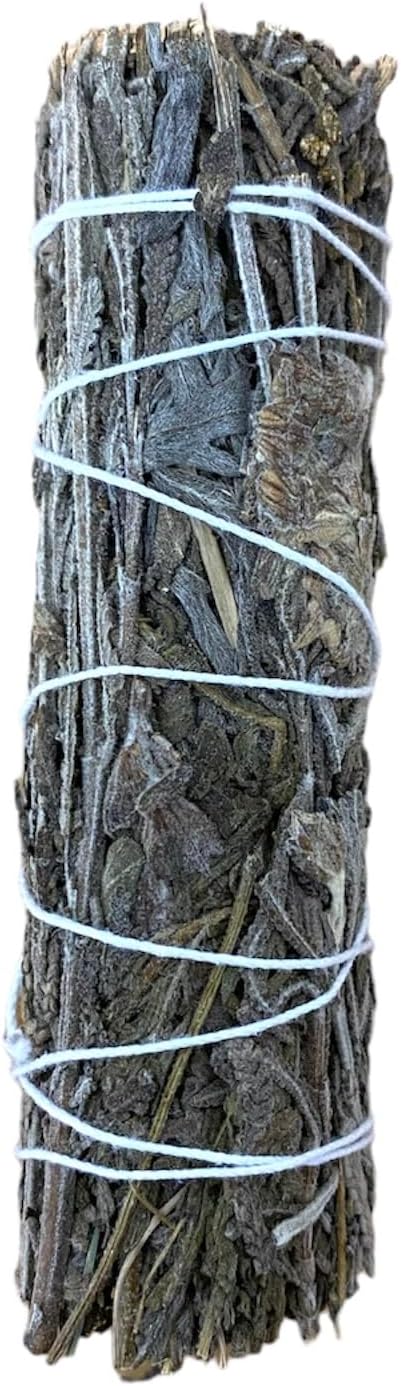 NessaStores 3 Dried Lavender Smudge Sticks, 4 Inch Hand Tied, All Natural, Ethically Sourced for Home Cleansing, Stress Relief, & Clearing Negative Energy. JC-144
