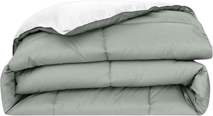 Modern Threads Down Alternative Reversible Comforter White/Gray California King