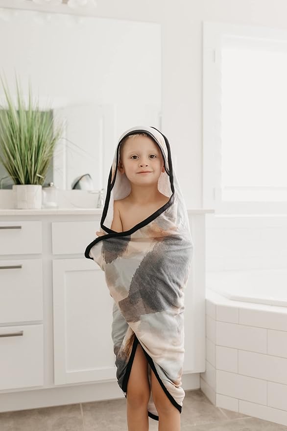 Copper Pearl Hooded Bath Towels Premium Knit/Terry Cloth Baby Towels with Hood, Pockets, and Cool Designs - Great to Gift and Make Bath Time Fun - Baby Bath Towel, Picasso