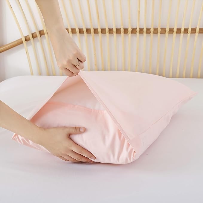 ROSGONIA California King Comforter Set Blush, 3pcs (1 Boho Light Pink Cal King Comforter & 2 Pillowcases), All Season Bedding Bedspread Blanket Quilts