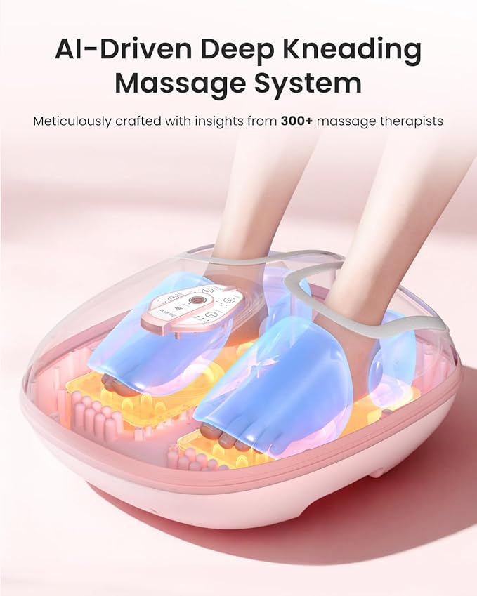 RENPHO Foot Massager Machine with Heat [2026 Upgraded], Shiatsu Foot Massager for Plantar Fasciitis, Christmas Gifts for Women, Cordless Control, Best Gifts for Women/Mom/Wife, PK