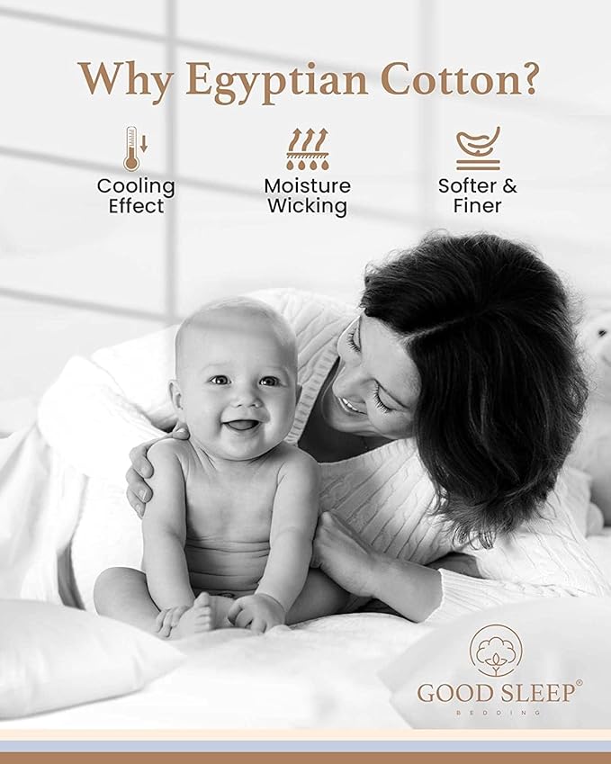 Good Sleep Bedding XL Twin Sheet Set - 100% Egyptian Cotton Sheets, Twin XL Bedding, 3Pc, 1000 TC, XL Twin Sheets, Sateen Weave, 16" Deep Pocket Twin XL College Dorm - Lavender