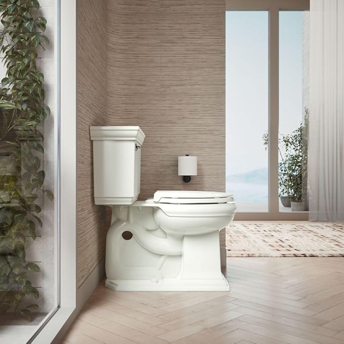 KOHLER 4639-RL-NY Cachet ReadyLatch Round Toilet Seat Soft Close, Dune