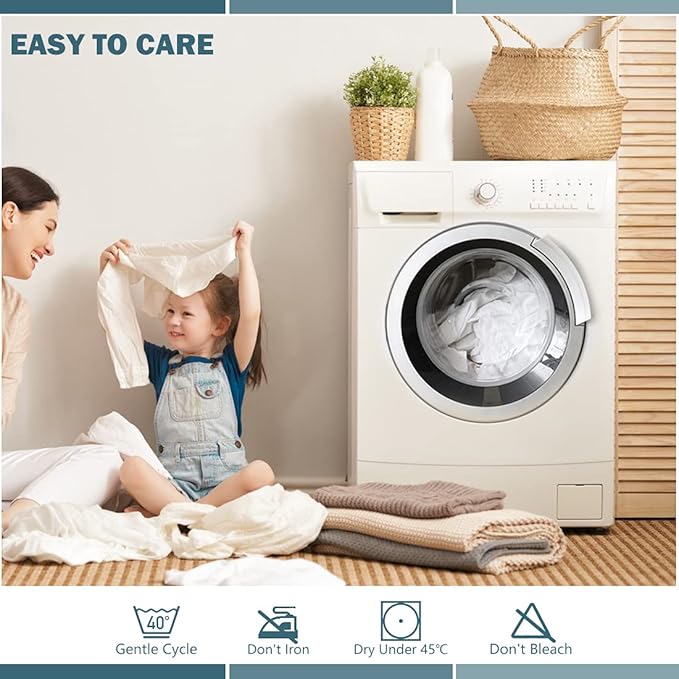 2 Pack Twin XL Waterproof Mattress Protector Deep Pocket Mattress Cover, Soft Breathable Mattress Pad, Fitted Noiseless Waterproof Bed Cover Stretch to 19"