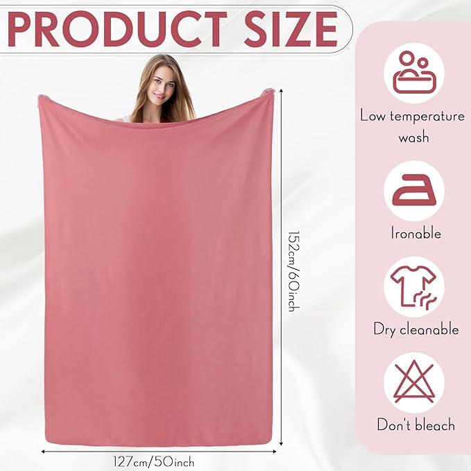 Shimeyao 24 Packs Fleece Throw Blanket Soft Warm Lightweight Fleece Blanket Cozy Throw Bulk for Bed Couch Sofa Home Office Wedding Gifts Suitable for Seasons, 50 x 60 Inches(Elegant Color)