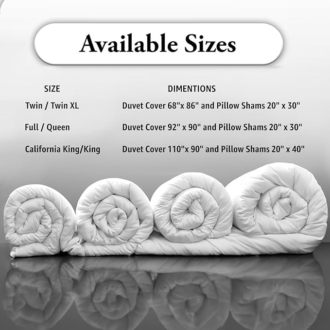 1000 Thread Count 100% Egyptian Cotton Duvet Cover Super King Size Cotton Black Long Staple Quilt 120"x120" Silky Soft, Breathable with Zipper -3 Piece All Season Duvet Cover Set for Comforter