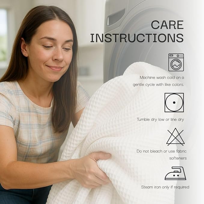 Salt Earth GOTS Certified 100% Organic Cotton Throw Blanket, 90" X 90" Blankets & Throws for Bed, Throw Blanket for Couch,Modern & Cozy Blanket, All Season Waffle Blanket, Soft Blanket (Misty Rose)