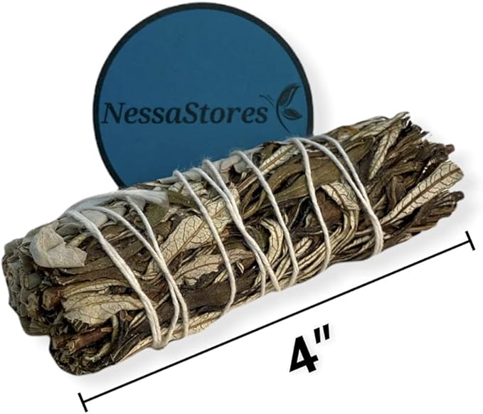 NESSASTORES - White Sage + Yerba Santa Smudge Stick Incense 4" Bundle #JC-152 (90 pcs)