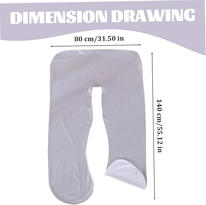 U Shaped Pregnancy Pillow, Soft & Comfortable Maternity Pillow, Washable Provides Sleep and Pregnancy Support, for Women Supplies, Maternity