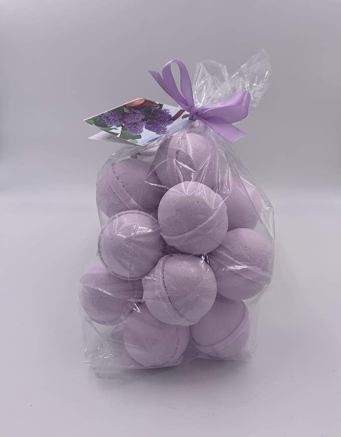 Spa Pure Plumeria Bath Bombs: Bath Fizzies moisturizing with Shea Butter, Great for Dry Skin, Small (14 Count) Pack of 1